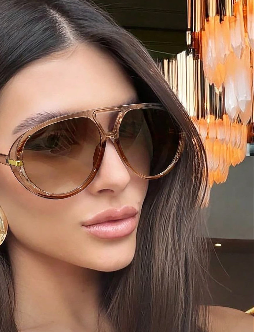 Maxi Sunglasses Beige