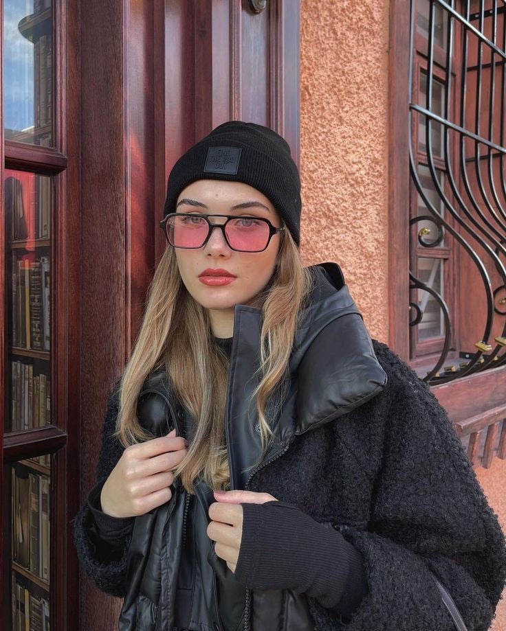 Boho Sunglasses Rosado Negro